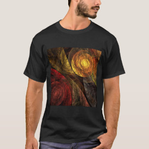 T-shirt Sun Flower Floral Moderne Art Motif Abstrait