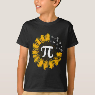 T-shirt Sun-flower Pi Jour Cool Symboles de mathématiques