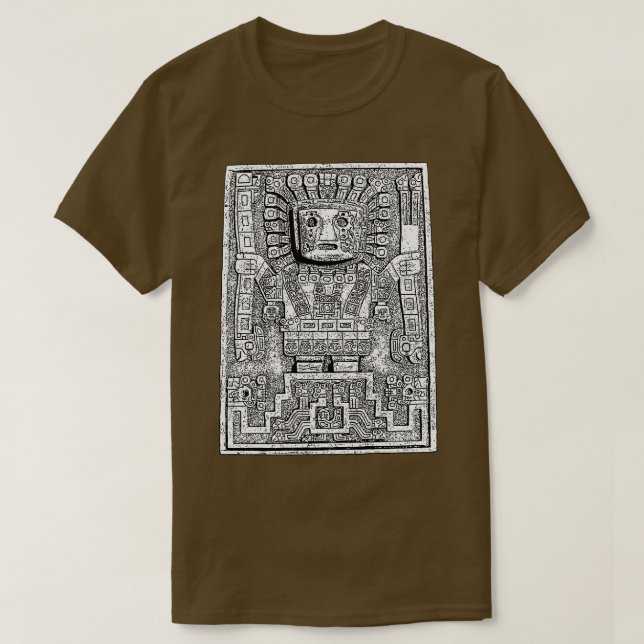 T-shirt Sun gate Sun God Viracocha Pre Columbie (Design devant)