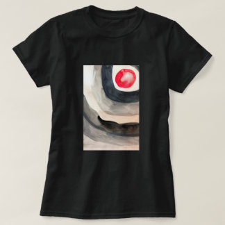 T-shirt Sun gris et noir art moderne abstrait