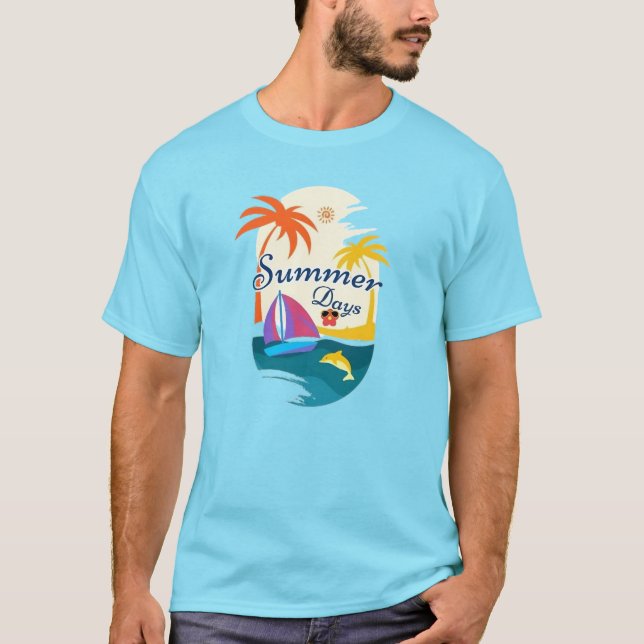 T-shirt "Sun Kissed Bliss" Summer Days (Devant)