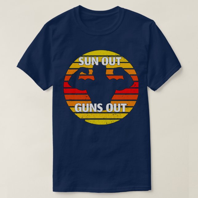T-shirt Sun Out Guns Out (Design devant)