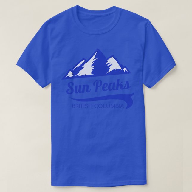 T-shirt Sun Peaks ski Colombie-Britannique (Design devant)