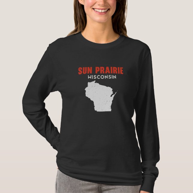 T-shirt Sun Prairie USA State America Travel Montanan Hele (Devant)