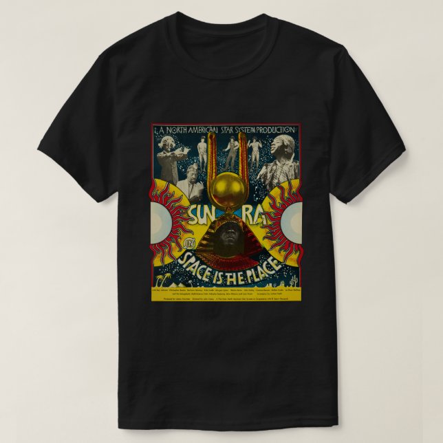 T-shirt Sun Ra Space est le lieu (Design devant)