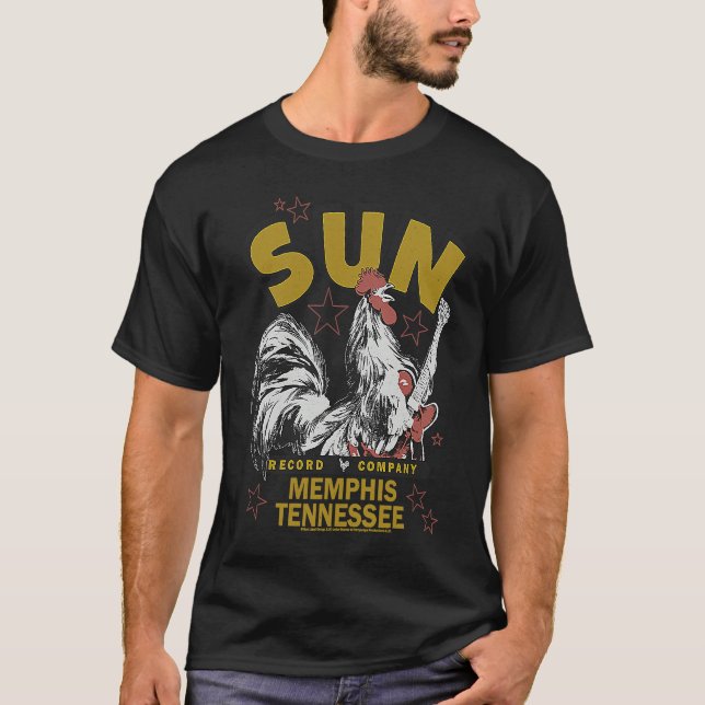 T-shirt Sun Records Rockabilly Rooster (Devant)