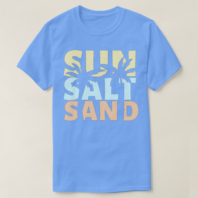 T-shirt Sun Salt Sand Beach été (Design devant)