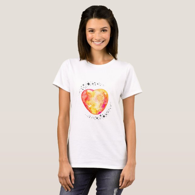 T-shirt Sun Stone Celestial Boho Womens T Shirt (Devant entier)