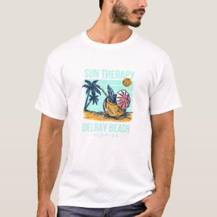 T-shirt Sun Therapy Delray Beach Été Floride Tropical B