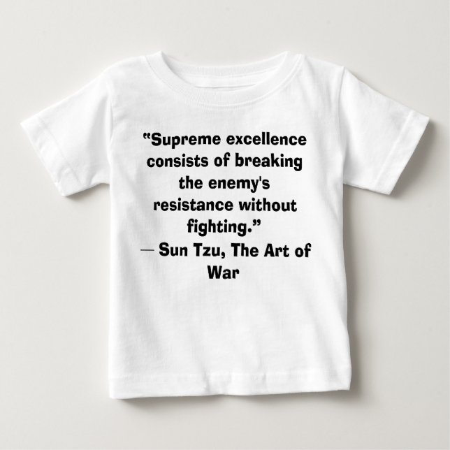 T-shirt Sun Tzu Art of War Baby Winner (Devant)