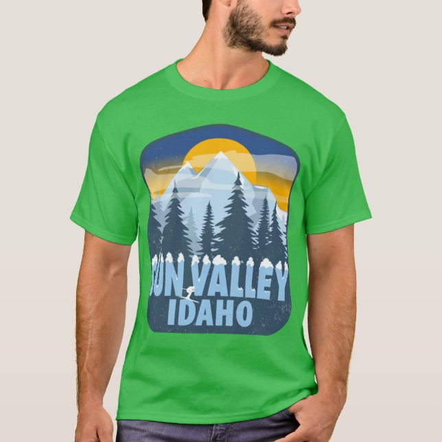 T-shirt Sun Valley Idaho Taille Énorme (Devant)