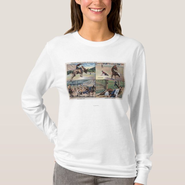 T-shirt Sun Valley, scènes de poursuite d'IDRodeo Taureau (Devant)
