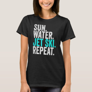 T-shirt Sun Water Jet ski Répéter Jet Vintage Ski 1
