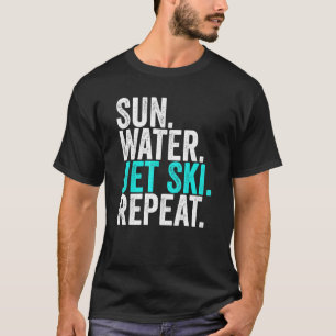 T-shirt Sun Water Jet ski Répéter Jet Vintage Ski 1