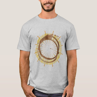 T-shirt Sunburst café