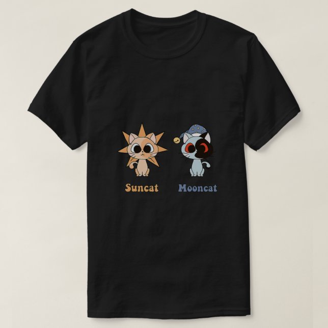 T-shirt Sundrop et Moondrop comme fnaf Security Breach cha (Design devant)
