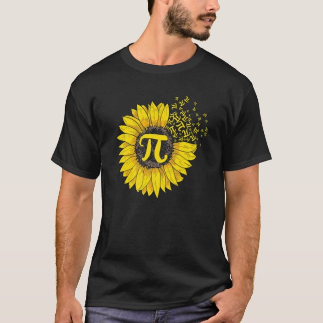 T-shirt Sunflower 3 14 Pi Number Symbol 100th day of Schoo (Devant)
