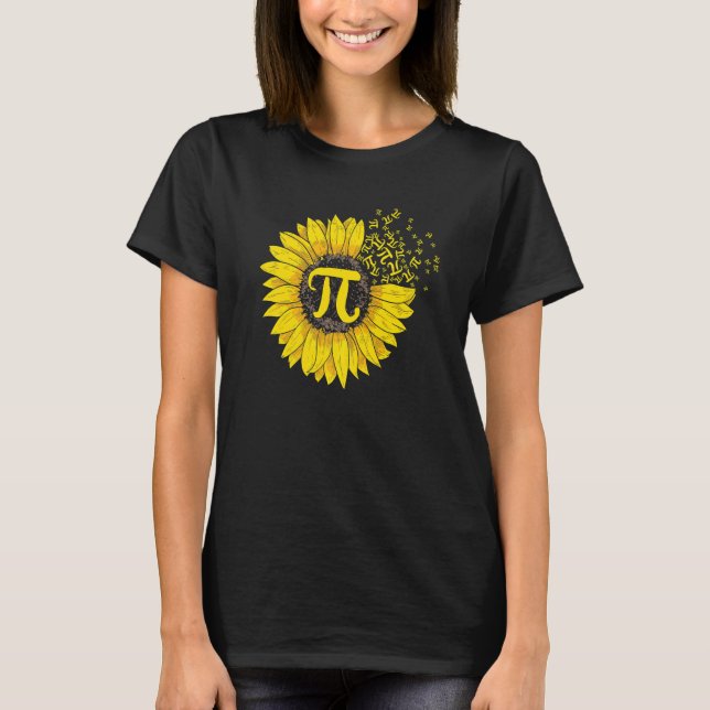 T-shirt Sunflower 3 14 Pi Number Symbol 100th day of Schoo (Devant)