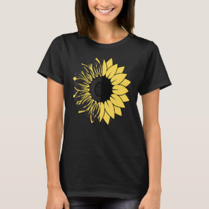 T-shirt Sunflower Abstraction Dans Le Jaune Et Le Noir Ii