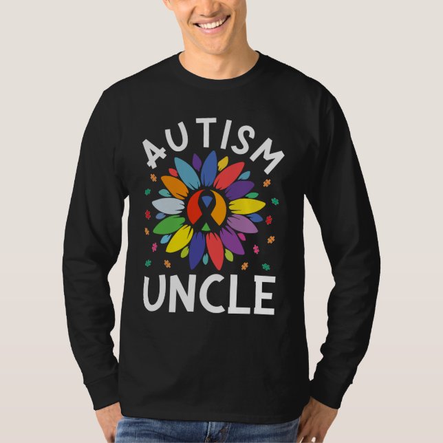 T-shirt Sunflower Autism Awareness Day Matching Family Aut (Devant)