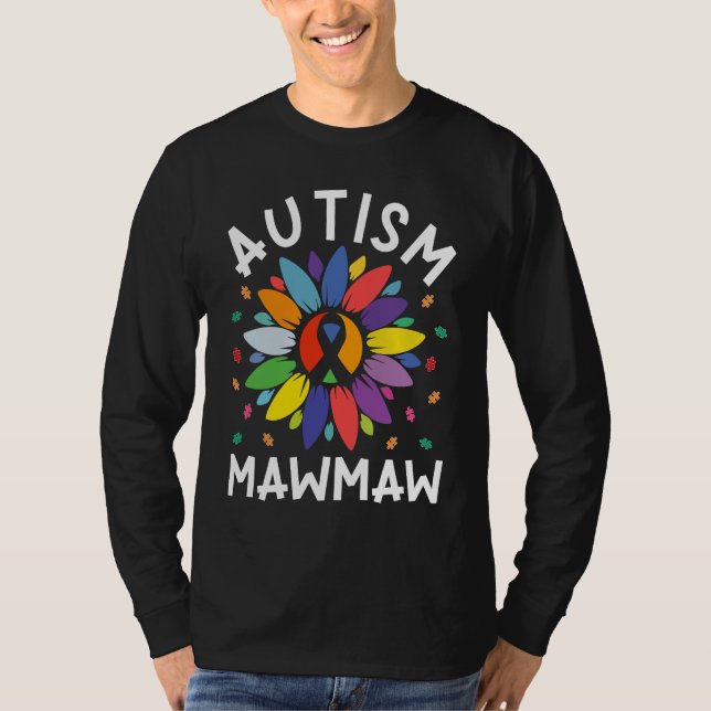 T-shirt Sunflower Autism Awareness Day Matching Family Aut (Devant)