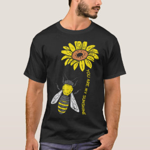 T-shirt Sunflower Bee Vous Êtes Sunshine Vintage Nature En