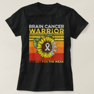 T-shirt Sunflower Cerveau Cancer Ce n'est pas pour les fai
