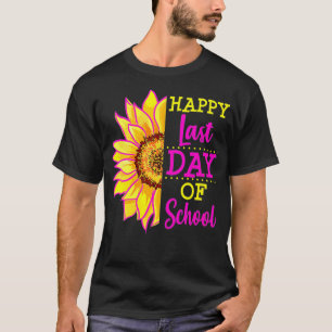 T-shirt Sunflower Dernière journée de l'école Cadeau de fi