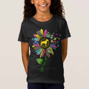 T-Shirt Sunflower Doberman Maman Amoureux des chiens