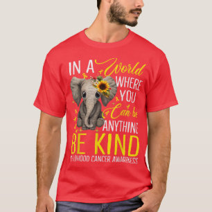 T-shirt Sunflower Elephant Be Kind Children Cancer Award