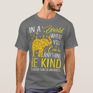 T-shirt Sunflower Elephant Be Kind Children Cancer Award