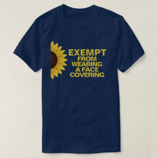 T-shirt Sunflower Exempté de Masque Facial