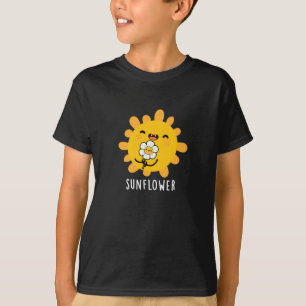 T-shirt Sunflower Funny Soleil Et Fleur Pun Dark BG