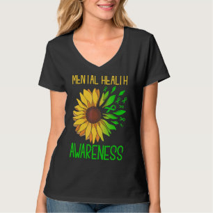 T-shirt Sunflower Green Ribbon Sensibilisation à la santé