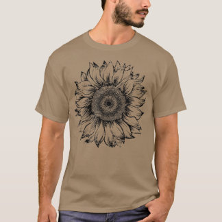 T-shirt Sunflower Hippie Sun Flower Positivity Love Outdoo