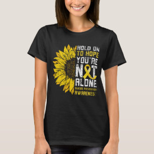 T-shirt Sunflower Hope Suicide Prévention Sensibilisation