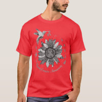 Sunflower Hummingbird Gray Brain Cancer Warrior
