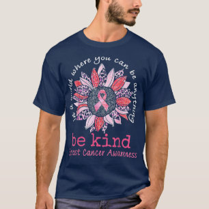 T-shirt Sunflower Leopard Ribbon Sensibilisation au cancer