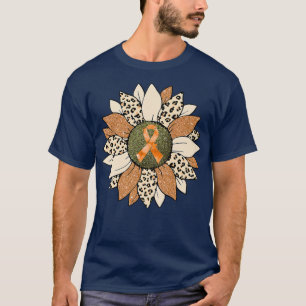 T-shirt Sunflower Orange ADHD Awareness Girl Women Warrior