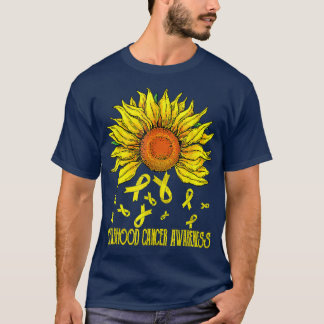 T-shirt Sunflower Ribbon Sensibilisation au cancer chez le