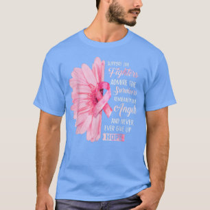 T-shirt Sunflower rose Cancer du sein Sensibilisation Femm