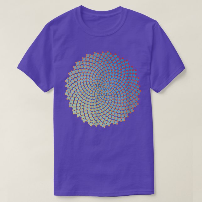 T-shirt Sunflower Seeds Fibonacci Spiral Funny Math Nerd G (Design devant)