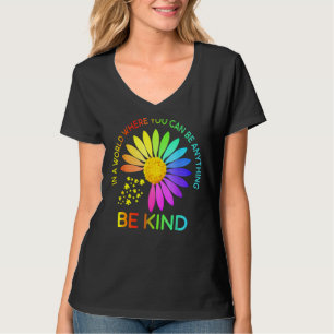 T-shirt Sunflower Sensibilisation sur l'autisme Be Kind Pu