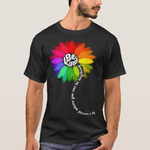 T-shirt Sunflower Sensibilisation sur l'autisme Be Kind Pu