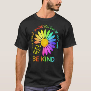 T-shirt Sunflower Sensibilisation sur l'autisme Be Kind Pu