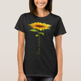T-shirt Sunflower Step Maman Fête des mères Floral Corresp