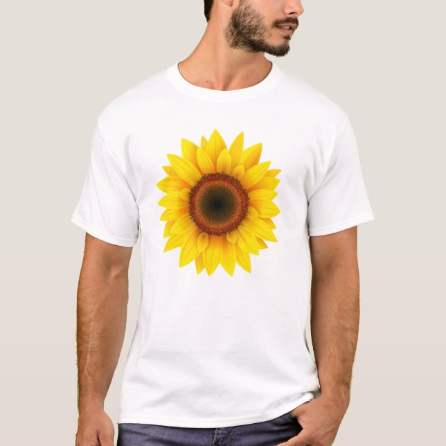 T-shirt Sunflower - Sunflower Shirt, Tee - shirt floral (Devant)
