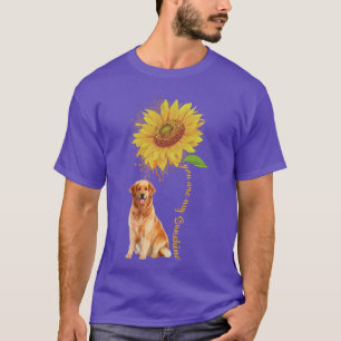 T-shirt Sunflower Sunshine Golden Retriever Animaux de com