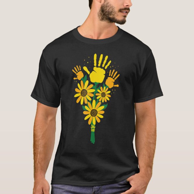 T-shirt Sunflower Syndrome Epileptic Disorder Awareness_10 (Devant)