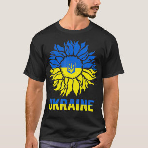 T-shirt Sunflower Vintage Ukraine Drapeau Appui ukrainien